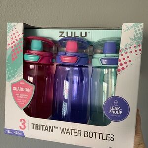 New! 3Pcs Zulu Tritan Water Bottles Set